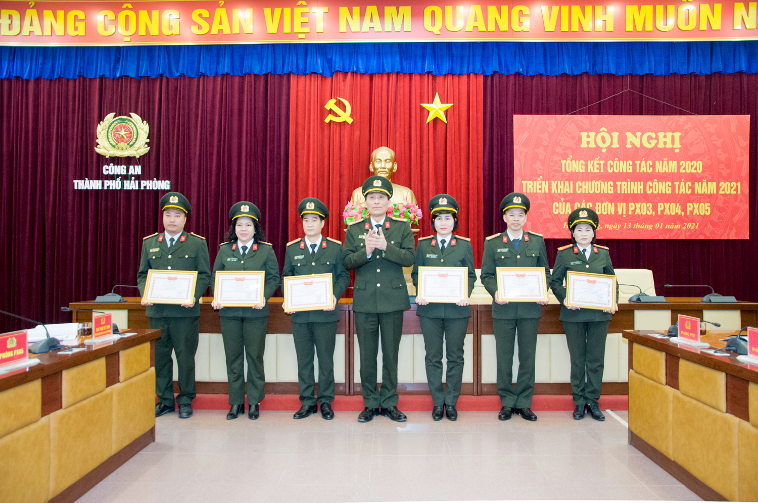 Các đơn vị khối Xây dựng lực lượng CATP: Triển khai chương trình, nhiệm vụ công tác năm 2021